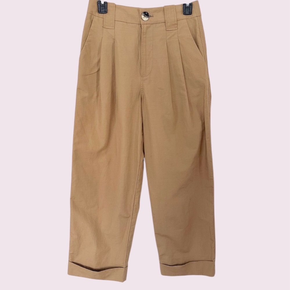 NWT GANNI khaki trousers